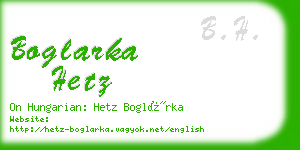 boglarka hetz business card